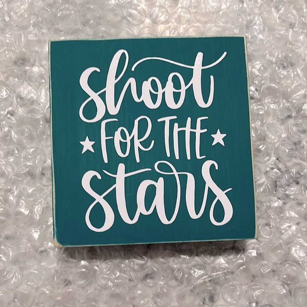 Small wooden sign handmade